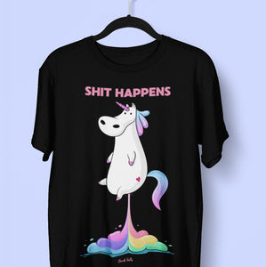 Shit happens Mens T Shirt FREE DELIVERY